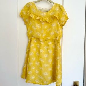 Boden yellow dandelion dress 6/7